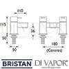 Bristan Quadrato Bath Filler Dimensions